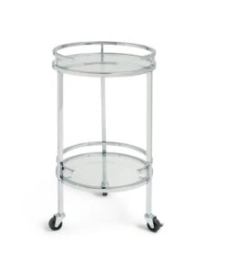 Habitat Chrome And Glass Drinks Trolley -Home Furnishings Store 7312966 R Z002A