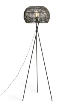 Habitat Global Rope Tripod Floor Lamp - Black -Home Furnishings Store 7485068 R Z002A