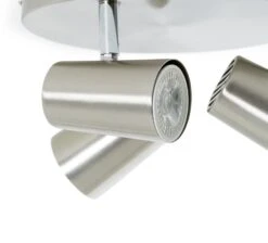 Habitat Spotlight 3 Light Plate - Brushed Chrome -Home Furnishings Store 7567395 R Z003A