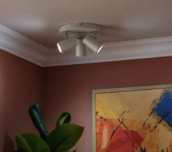 Habitat 3 Light Spotlight Plate - Matt White -Home Furnishings Store 7653326 R Z002C