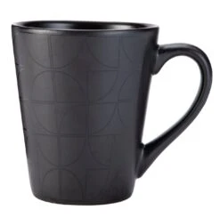 Habitat Geo 16 Piece Stoneware Dinner Set - Black -Home Furnishings Store 7665242 R Z003A