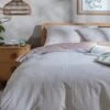 Habitat Retreat Striped Blush & White Bedding Set - Single