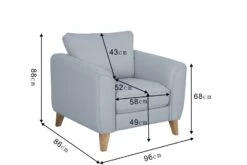 Habitat Cooper Fabric Armchair - Teal -Home Furnishings Store 7830974 R Z020A