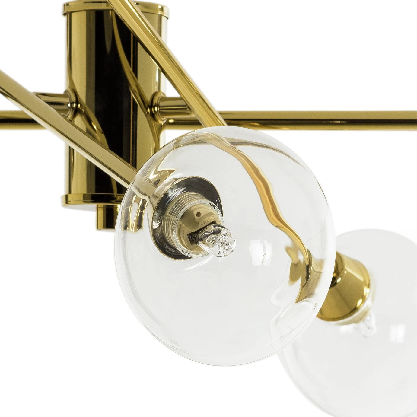 Habitat Glam 6 Light Glass Ceiling Light – Gold 7 Habitat Glam 6 Light Glass Ceiling Light – Gold - Image 5
