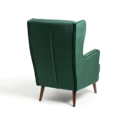 Habitat Callie Velvet Wingback Chair - Forest Green -Home Furnishings Store 7878486 R Z003A