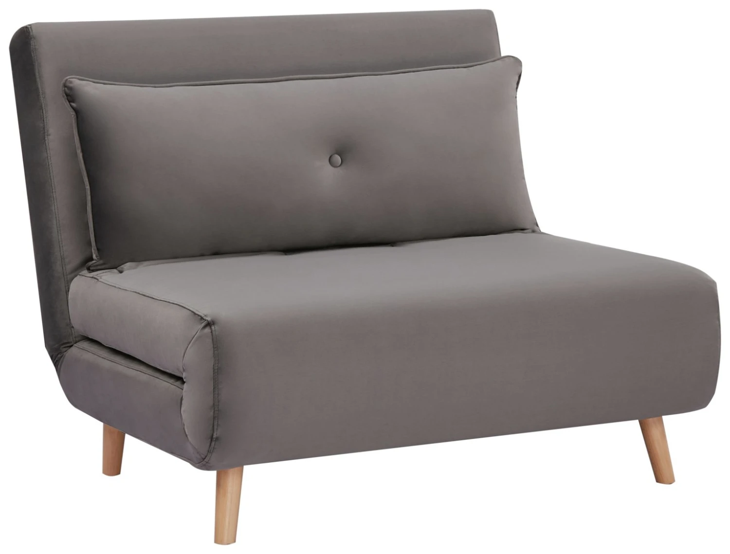 Habitat Roma Small Double Velvet Chair Bed - Charcoal 3 Habitat Roma Small Double Velvet Chair Bed - Charcoal