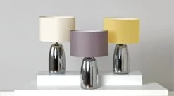 Habitat Largo Touch Table Lamp - Grey & Chrome -Home Furnishings Store 8031741 R Z005C