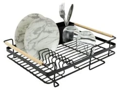 Habitat Wire Dishdrainer - Wood And Black 9 Habitat Wire Dishdrainer - Wood And Black -Home Furnishings Store 8092010 R Z007A