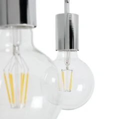 Habitat Rayner Steel 3 Light LED Flush Ceiling Light -Chrome -Home Furnishings Store 8113621 R Z002A