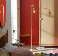 Habitat Rayner Floor Lamp - Brass -Home Furnishings Store 8172648 R Z002C