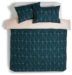Habitat Geo Teal & Blush Reversible Bedding Set - Single -Home Furnishings Store 8299947 R Z002A