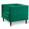 Habitat Vanessa Velvet Armchair - Green