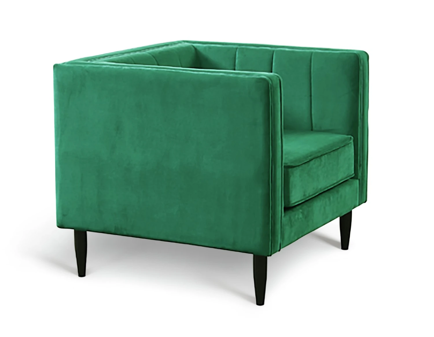 Habitat Vanessa Velvet Armchair - Green 5 Habitat Vanessa Velvet Armchair - Green - Image 3