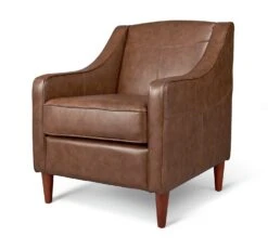 Habitat Dorian Faux Leather Armchair - Tan -Home Furnishings Store 8435866 R Z002A
