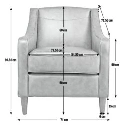 Habitat Dorian Faux Leather Armchair - Tan -Home Furnishings Store 8435866 R Z020A