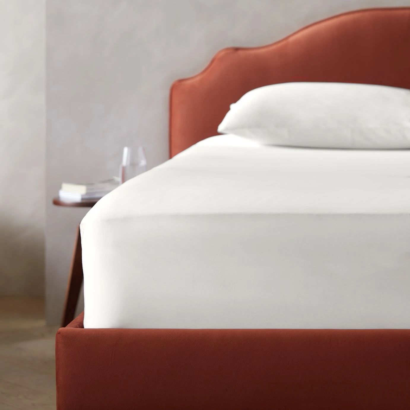 Habitat Egyptian Cotton 400TC Cream Fitted Sheet - Single 4 Habitat Egyptian Cotton 400TC Cream Fitted Sheet - Single - Image 2