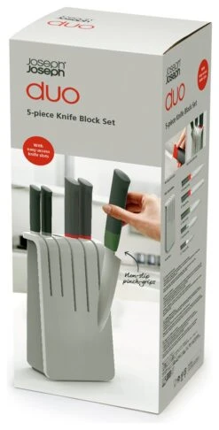 Joseph Joseph Duo 5 Piece Knife Block Set - Multicoloured -Home Furnishings Store 8490454 R Z005A