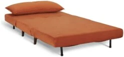 Habitat Roma Small Double Velvet Chairbed - Orange -Home Furnishings Store 8534781 R Z002A