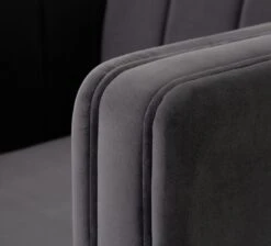 Habitat Vanessa Velvet Armchair - Grey 12 Habitat Vanessa Velvet Armchair - Grey -Home Furnishings Store 8595809 R Z005A