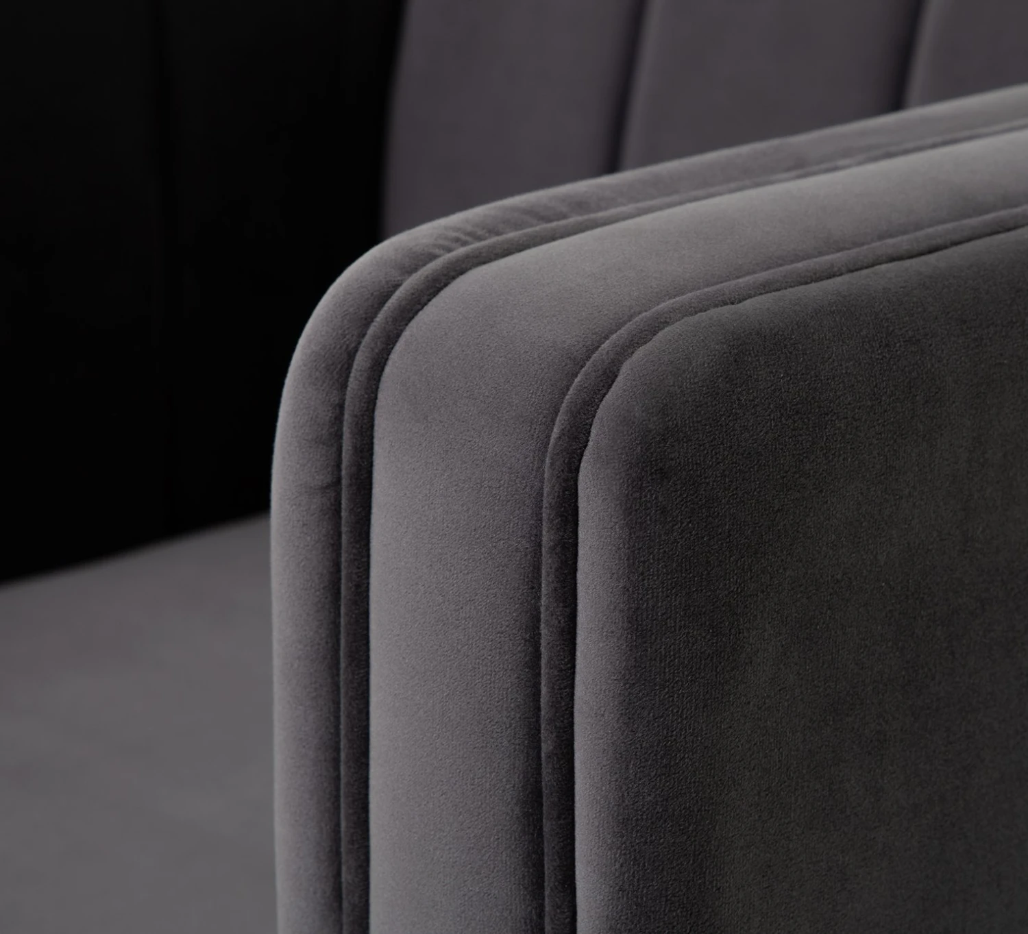 Habitat Vanessa Velvet Armchair - Grey 6 Habitat Vanessa Velvet Armchair - Grey - Image 4