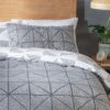 Habitat Stockholm Diamond Dash Grey Bedding Set - Single -Home Furnishings Store 8671022 R Z001A