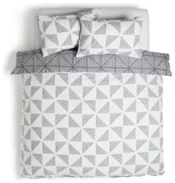 Habitat Stockholm Diamond Dash Grey Bedding Set - Single -Home Furnishings Store 8671022 R Z004A