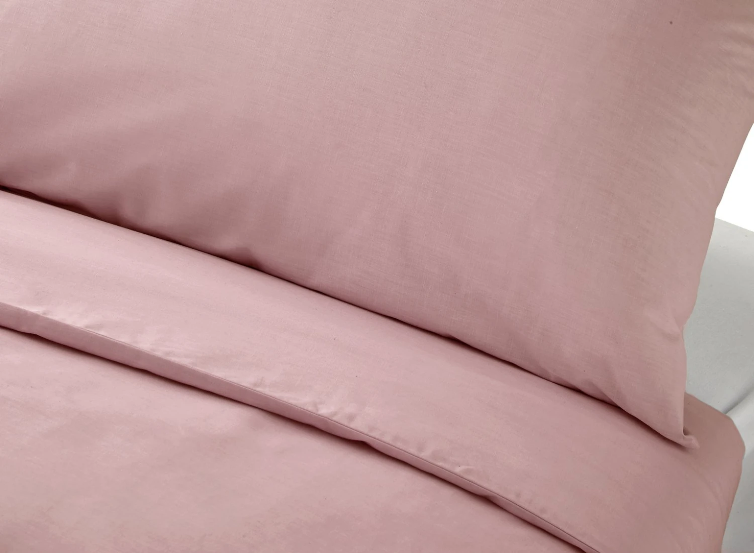 Habitat Cotton Rich Plain Blush Pink Bedding Set - Single 5 Habitat Cotton Rich Plain Blush Pink Bedding Set - Single - Image 3