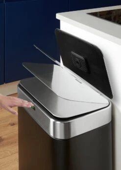 Tower 60 Litre Recycling Sensor Bin - Black 12 Tower 60 Litre Recycling Sensor Bin - Black -Home Furnishings Store 8719898 R Z003A