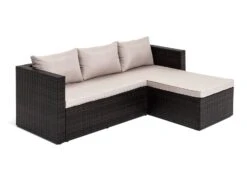 Habitat 4 Seater Rattan Effect Garden Sofa Set - Brown -Home Furnishings Store 8735645 R Z003A