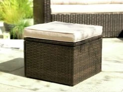 Habitat 4 Seater Rattan Effect Garden Sofa Set - Brown -Home Furnishings Store 8735645 R Z006C