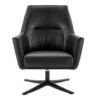 Habitat Rhett Faux Leather Swivel Chair - Black -Home Furnishings Store 8774651 R Z001A