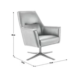 Habitat Rhett Faux Leather Swivel Chair - Black 13 Habitat Rhett Faux Leather Swivel Chair - Black -Home Furnishings Store 8774651 R Z020A