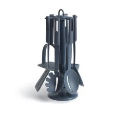 Habitat 6 Piece Utensil Set With Holder - Blue -Home Furnishings Store 8805513 R Z004A