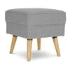 Habitat Callie Fabric Footstool - Light Grey 1 Habitat Callie Fabric Footstool - Light Grey -Home Furnishings Store 8817116 R Z001A