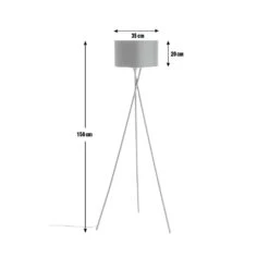 Habitat Matt Tripod Floor Lamp - Black -Home Furnishings Store 8838298 R Z001E