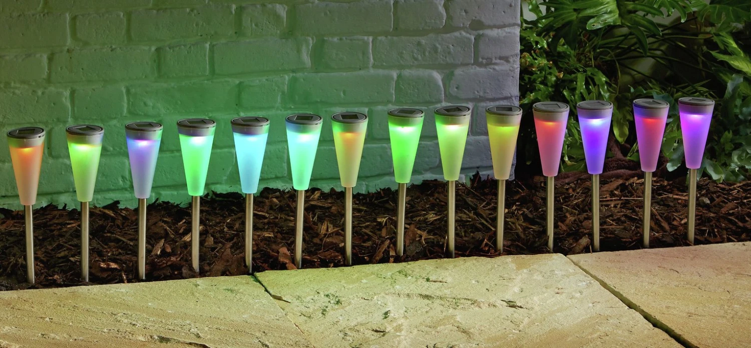 Garden By Sainsbury's Colour Change Solar Lights -Pack Of 18 3 Garden By Sainsbury's Colour Change Solar Lights -Pack Of 18