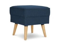 Habitat Callie Velvet Footstool - Petrol Blue -Home Furnishings Store 8864475 R Z002A
