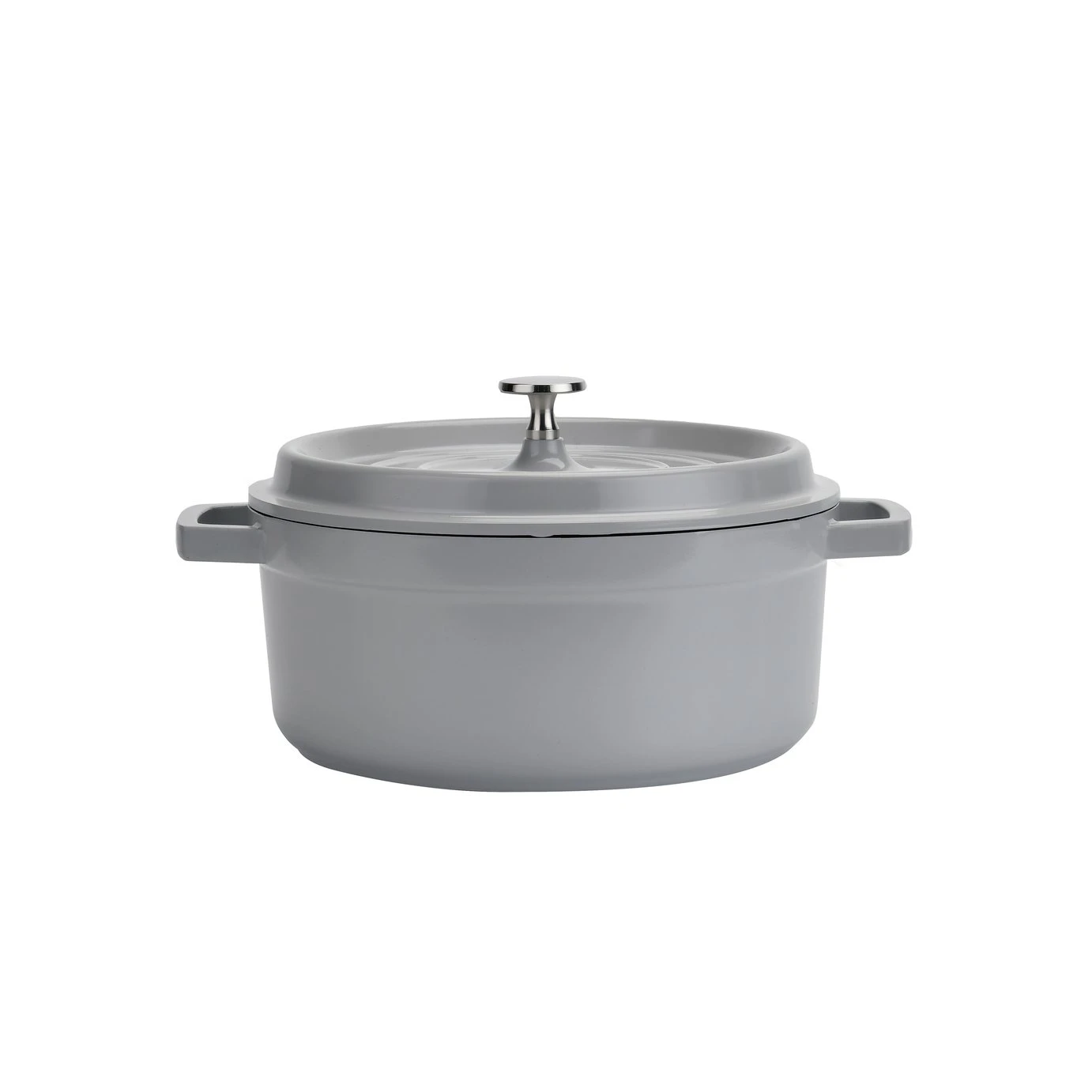 Habitat 4.2 Litre Cast Aluminium Casserole Dish - Grey 3 Habitat 4.2 Litre Cast Aluminium Casserole Dish - Grey
