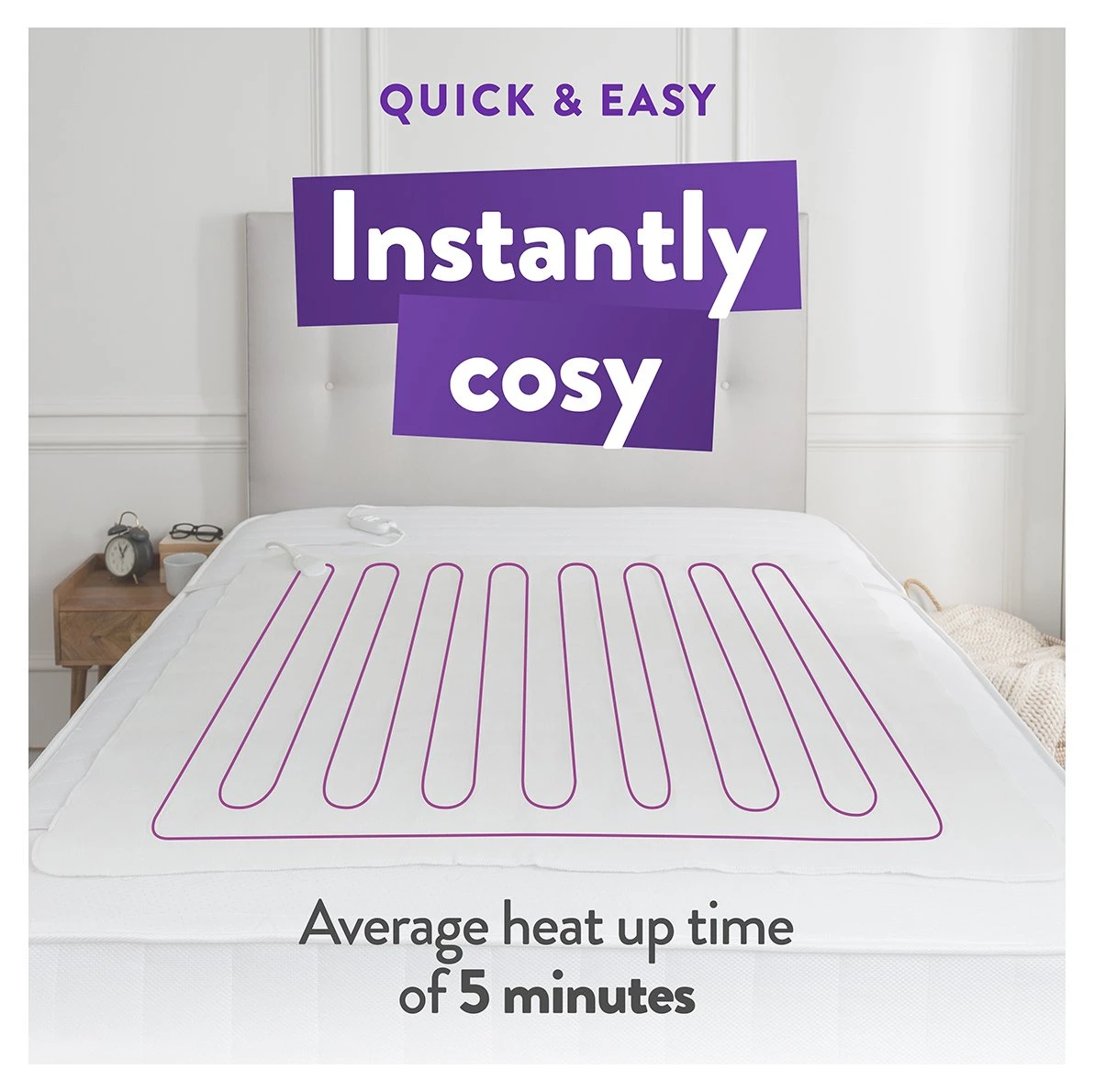 Slumberdown Warm And Cosy Electric Underblanket - Single 8 Slumberdown Warm And Cosy Electric Underblanket - Single - Image 6