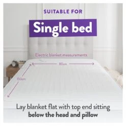 Slumberdown Warm And Cosy Electric Underblanket - Single 22 Slumberdown Warm And Cosy Electric Underblanket - Single -Home Furnishings Store 8888602 R Z009A