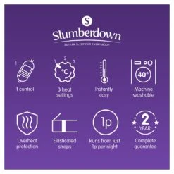 Slumberdown Warm And Cosy Electric Underblanket - Single 24 Slumberdown Warm And Cosy Electric Underblanket - Single -Home Furnishings Store 8888602 R Z011A