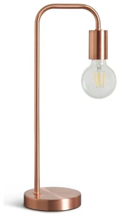 Habitat Rayner Steel LED Desk Lamp - Rose Gold -Home Furnishings Store 8899031 R Z001C
