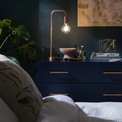 Habitat Rayner Steel LED Desk Lamp - Rose Gold -Home Furnishings Store 8899031 R Z003C