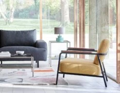 Habitat Cooper Fabric Armchair - Yellow -Home Furnishings Store 8899244 R Z002C