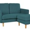 Habitat Remi Fabric 2 Seater Chaise Sofa In A Box - Teal -Home Furnishings Store 8904665 R Z001A