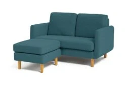 Habitat Remi Fabric 2 Seater Chaise Sofa In A Box - Teal -Home Furnishings Store 8904665 R Z002A