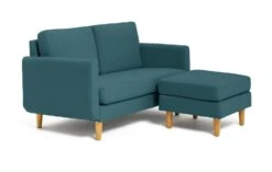 Habitat Remi Fabric 2 Seater Chaise Sofa In A Box - Teal -Home Furnishings Store 8904665 R Z004A