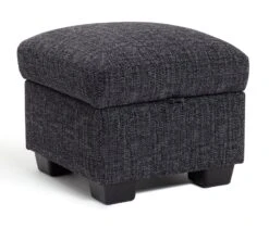 Habitat Lisbon Fabric Storage Footstool - Charcoal -Home Furnishings Store 8909086 R Z002A
