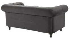 Habitat Chesterfield Velvet 2 Seater Sofa - Charcoal -Home Furnishings Store 8935782 R Z003A