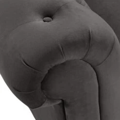 Habitat Chesterfield Velvet 2 Seater Sofa - Charcoal -Home Furnishings Store 8935782 R Z006A